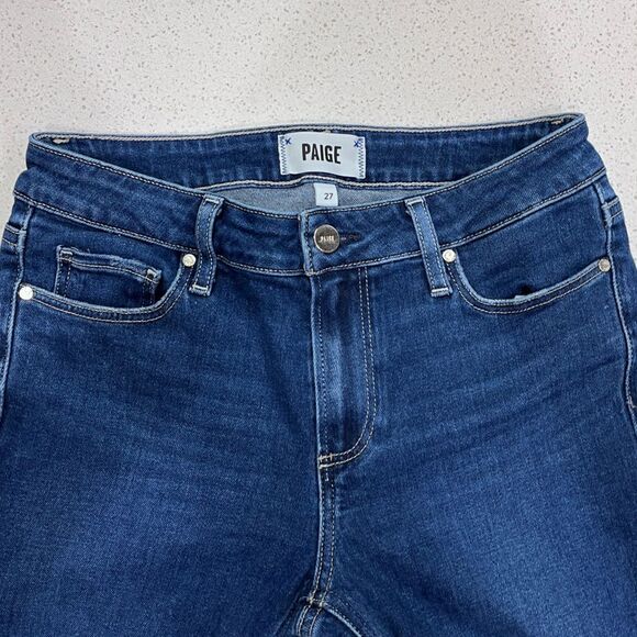 Paige Anthropologie Verdugo Ankle Skinny Raw Hem Jeans Size 27 - Picture 5 of 14